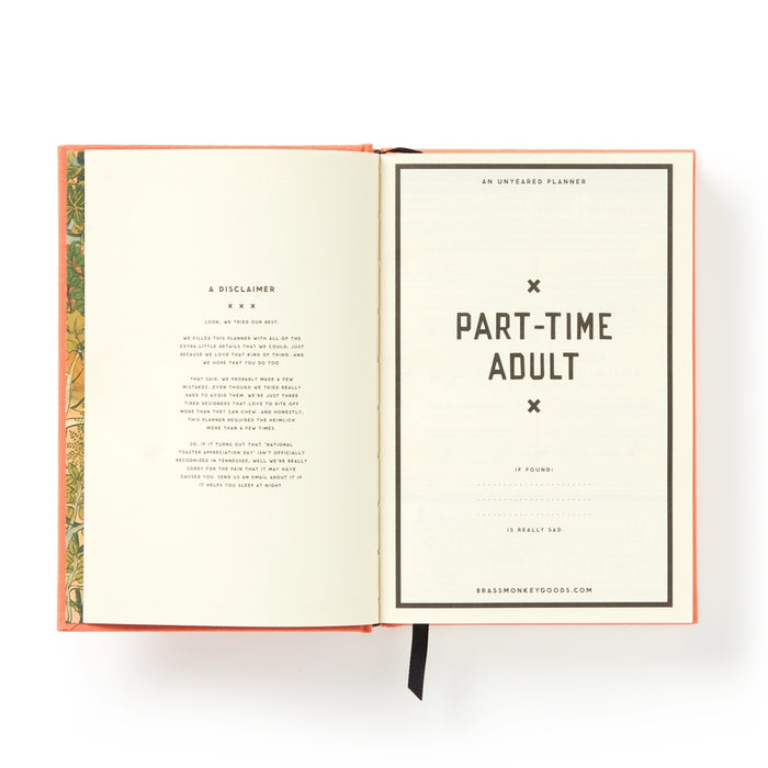 Part-Time Adult Undated Daily Planner