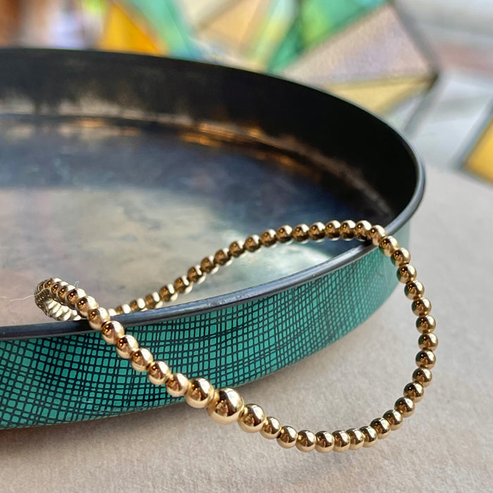 Tiny Gold Beaded Bracelet - 14k Gold Fill