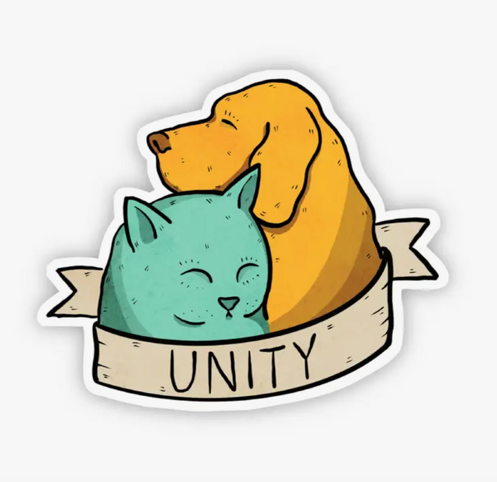 Unity Dog and Cat Sticker
