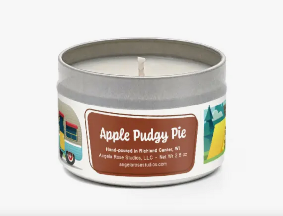 Apple Pudgy Pie Travel Tin Candle