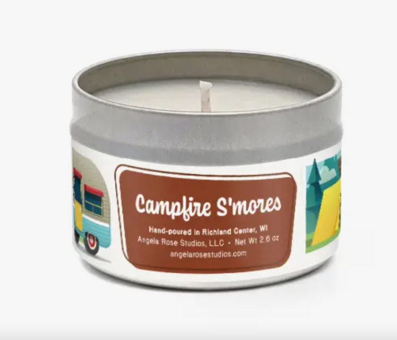 Campfire S'mores Travel Tin Candle