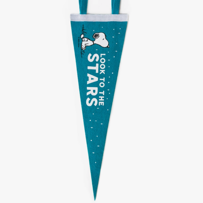 Look To The Stars Snoopy Pennant