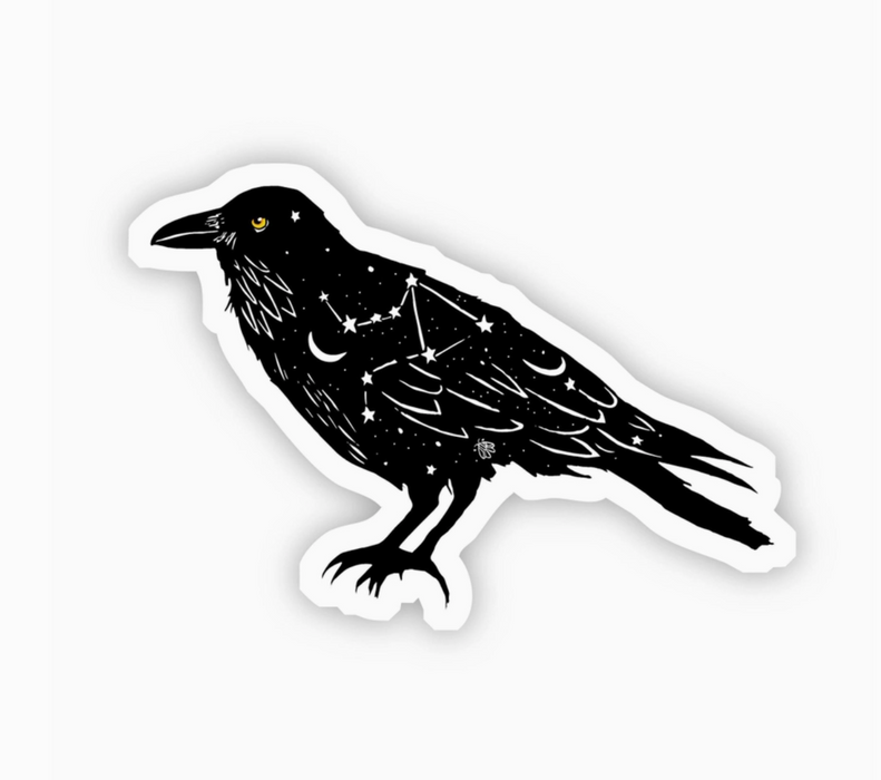 Black Bird Constellation Sticker