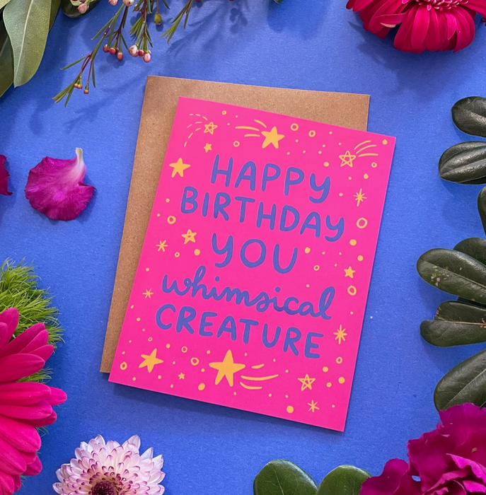 Whimsical Creature Birthday Card