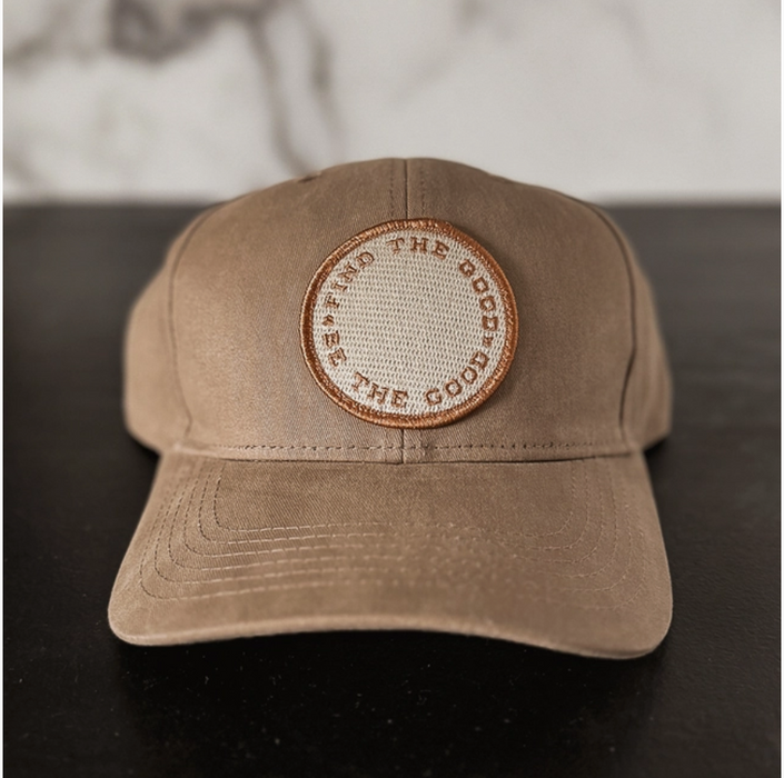 Find the Good Be the Good Embroidered Patch Hat