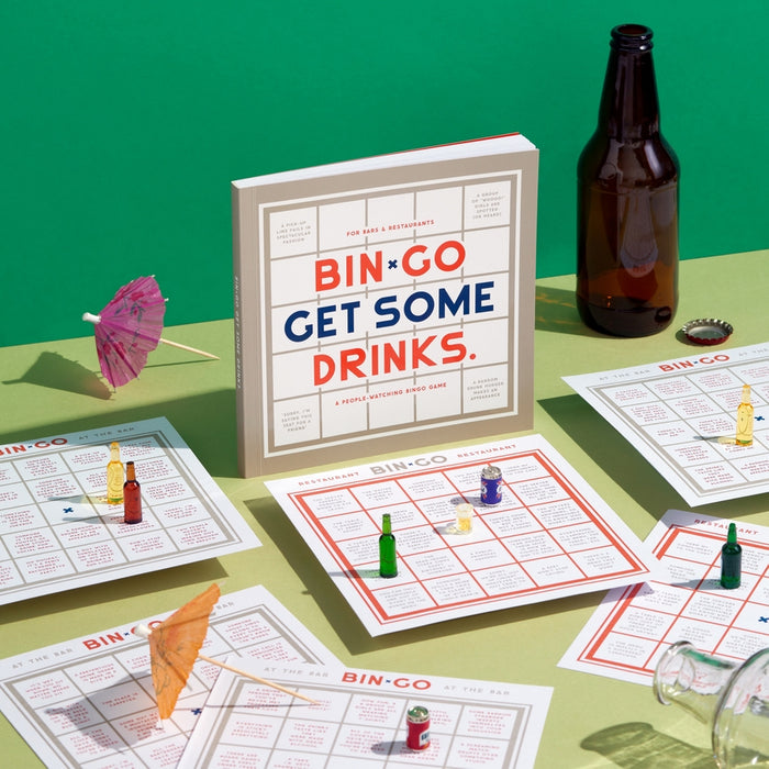 Bin-Go Get Some Drinks Bar Bingo Book