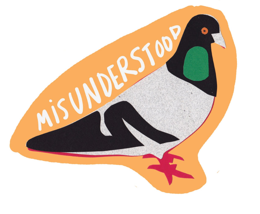 Misunderstood Pigeon Sticker