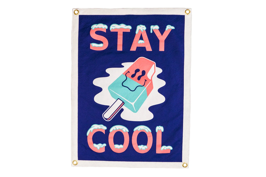 Stay Cool Camp Flag