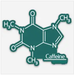 Caffeine Chemistry Sticker
