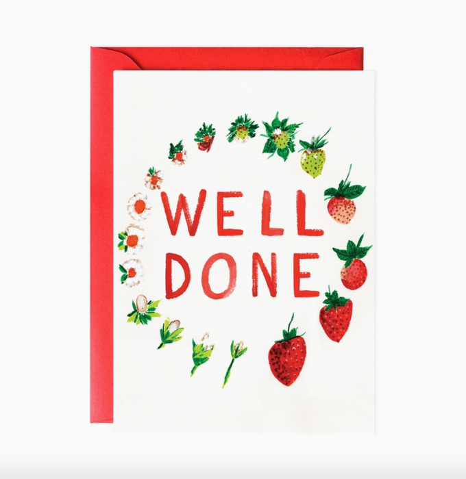 Well-Done Strawberry Card