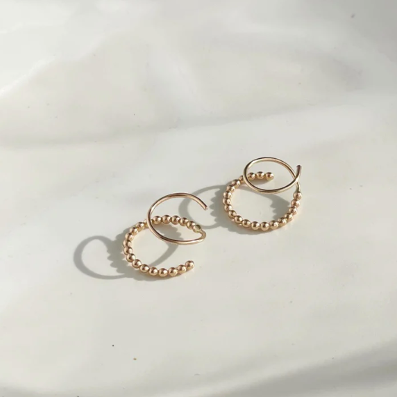 Sequin Twists Earrings (14k Gold fill or Sterling Silver)