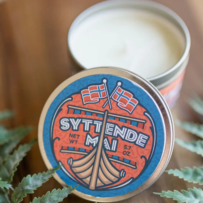 Syttende Mai Travel Tin Candle