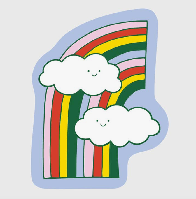Happy Clouds Sticker