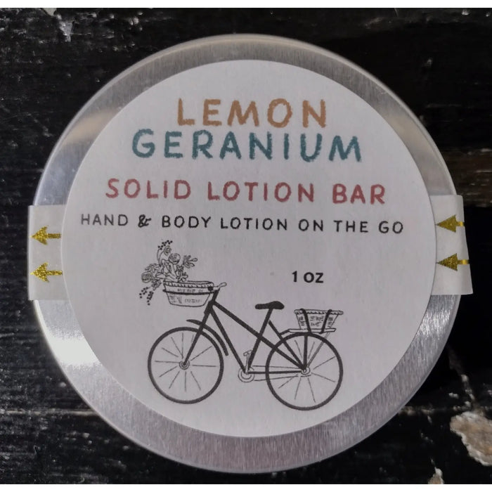 Lemon Geranium Solid Lotion Bar