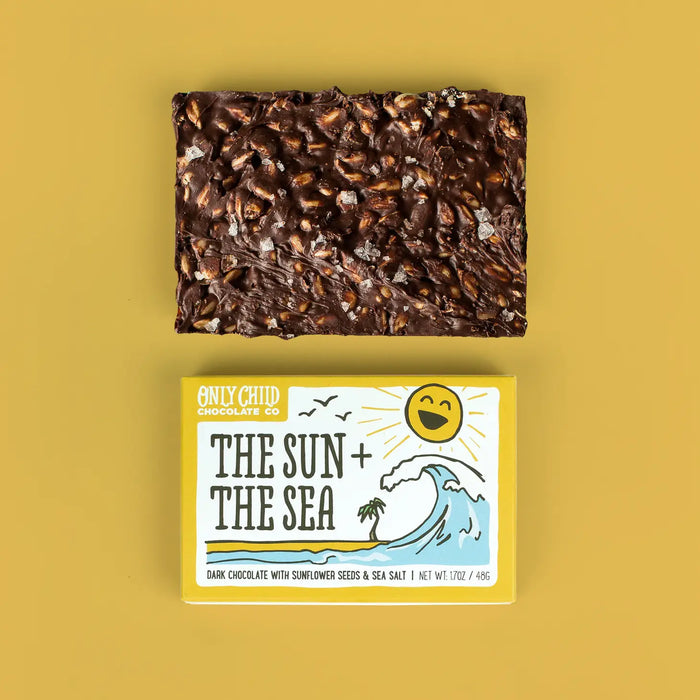 The Sun and the Sea Dark Chocolate Bar with Sunflower Seeds & Sea Salt